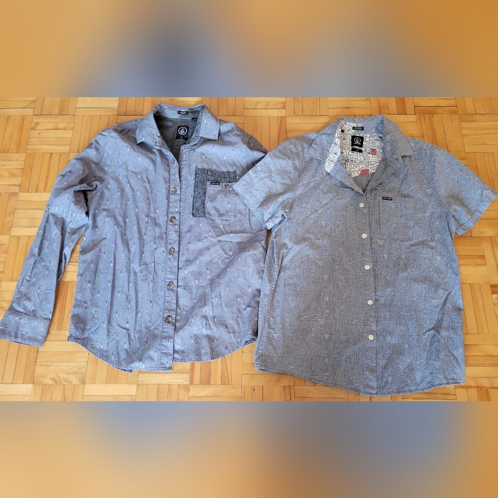 Volcom Men's Blue Casual Shirts